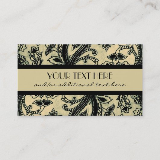 Berufliches Paisley Visitenkarte (Vorderseite)