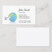 Berufliches Papier Flugzeug & Globe Visitenkarte (Vorne/Hinten)