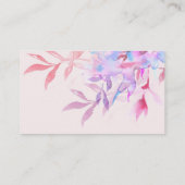 Berufliches Personal Moderne Natur Leaf Visitenkarte (Rückseite)