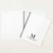 Berufliches Personalisiertes Monogramm und Name Planer (Anzeige)