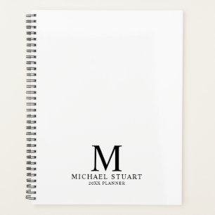 Berufliches Personalisiertes Monogramm und Name Planer