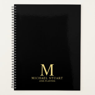 Berufliches Personalisiertes Monogramm und Name Planer