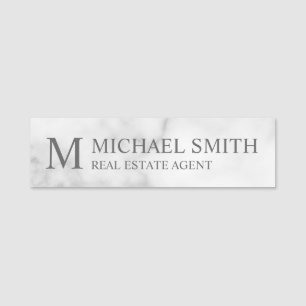 Berufliches Personalisiertes Monogramm und Name-Ta Namensschild