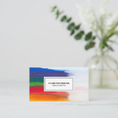 Berufliches Personalisiertes Unternehmen C Visitenkarte (Stehend Vorderseite)