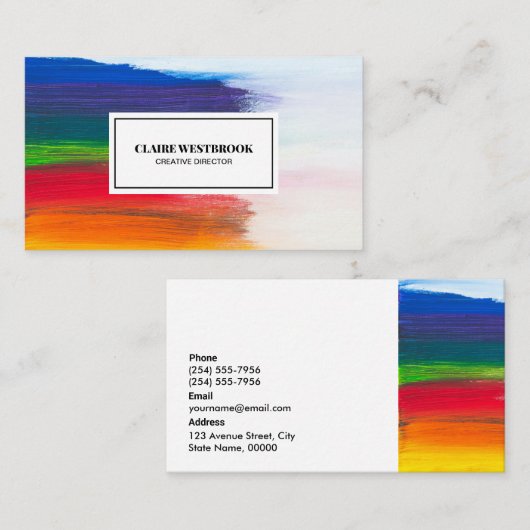 Berufliches Personalisiertes Unternehmen C Visitenkarte (Vorne/Hinten)