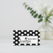 Berufliches Polka-Dots-Logo Visitenkarte (Stehend Vorderseite)