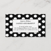 Berufliches Polka-Dots-Logo Visitenkarte (Rückseite)