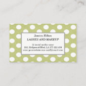 Berufliches Polka-Dots-Logo Visitenkarte (Rückseite)