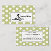 Berufliches Polka-Dots-Logo Visitenkarte (Vorne/Hinten)