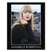 Berufliches Portfolio mit 8 x 10 Akteuren Fotodruck (Vorne)