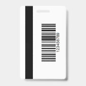 Berufliches Press Abzeichen - Foto- und Barcode-De Ausweis (Rückseite)