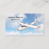 Berufliches privates Pilotprogramm, benutzerdefini Visitenkarte (Vorderseite)
