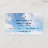 Berufliches Privatpiloten, benutzerdefinierte Flug Visitenkarte (Rückseite)