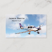 Berufliches Privatpiloten, benutzerdefinierte Flug Visitenkarte (Vorderseite)
