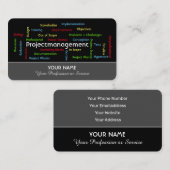 Berufliches Projektmanagement und Beratungsgeschäf Visitenkarte (Vorne/Hinten)