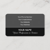 Berufliches Projektmanagement und Beratungsgeschäf Visitenkarte (Rückseite)