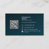 Berufliches QR-Code-Business-Logo Visitenkarte (Rückseite)