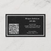Berufliches QR-Code-Firmenlogo Visitenkarte (Rückseite)