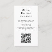 Berufliches QR-Code-Foto Visitenkarte (Rückseite)
