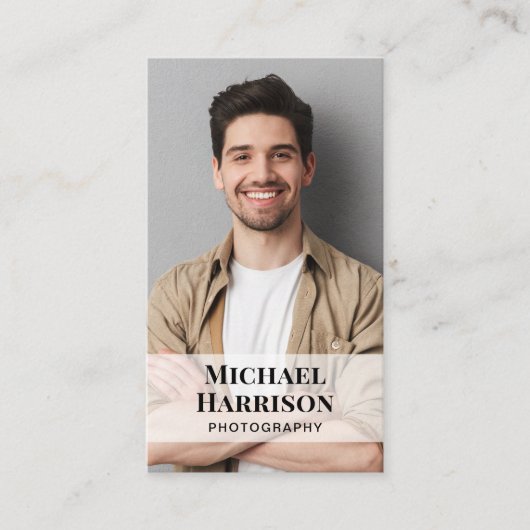 Berufliches QR-Code-Foto Visitenkarte (Vorderseite)