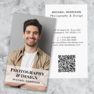 Berufliches QR-Code-Foto Visitenkarte