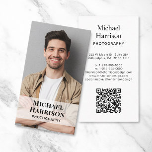 Berufliches QR-Code-Foto Visitenkarte