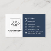Berufliches QR-Code für Front- und Back-Business-L Visitenkarte (Vorderseite)