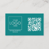 Berufliches QR-Code für Front- und Back-Business-L Visitenkarte (Rückseite)