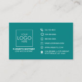 Berufliches QR-Code für Front- und Back-Business-L Visitenkarte (Vorderseite)