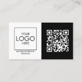 Berufliches QR-Code für Front- und Back-Business-L Visitenkarte (Rückseite)