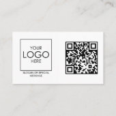 Berufliches QR-Code für Front- und Back-Business-L Visitenkarte (Rückseite)