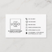 Berufliches QR-Code für Front- und Back-Business-L Visitenkarte (Vorderseite)