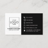 Berufliches QR-Code für Front- und Back-Business-L Visitenkarte (Vorderseite)