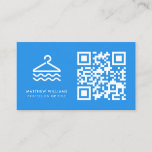 Berufliches QR-Code-Logo für die Wäsche Moderne Un Visitenkarte