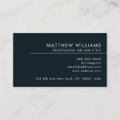 Berufliches QR-Code-Logo Modern Visitenkarte (Rückseite)