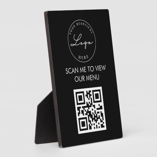 Berufliches QR-Code-Menü im Restaurant Fotoplatte (Seite)