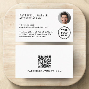 Berufliches QR-Foto-Logo Visitenkarte