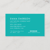Berufliches QR-Logo bei der Beratung zur Stillzeit Visitenkarte (Rückseite)