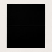 Berufliches QR-Logo-Schwarz Visitenkarten (Innenseite Aufgefaltet)