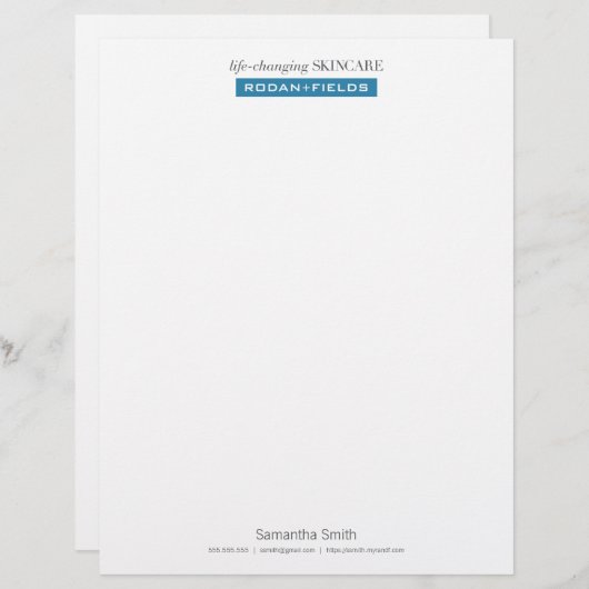 Berufliches R+F-Briefkopf Briefbogen (Vorne/Hinten)