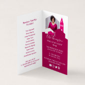 Berufliches Real Anwesen Agent Foto & Services Visitenkarten (Innenseite)