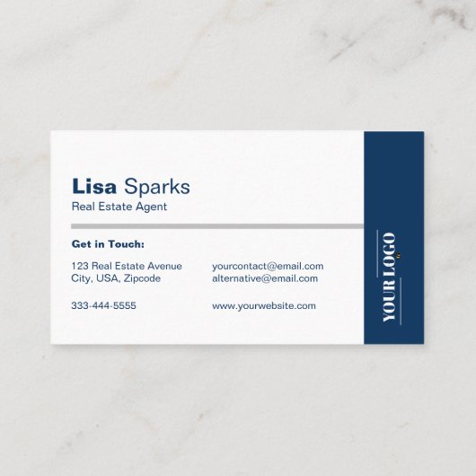 Berufliches Real Anwesen Agent Logo und QR-Code Visitenkarte (Rückseite)