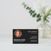 Berufliches Real Anwesen Elegantes Instagram Foto Visitenkarte (Stehend Vorderseite)