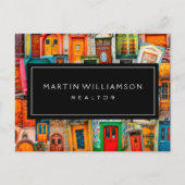 Berufliches Real Anwesen Moderne klassische Türen Postkarte (Vorderseite)