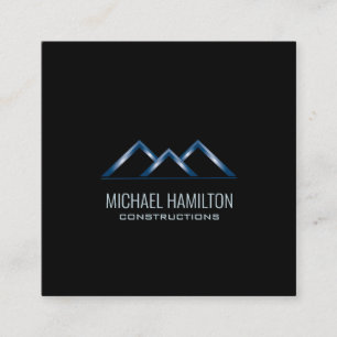 Berufliches, reales Anwesen-Konstruktionslogo Quadratische Visitenkarte