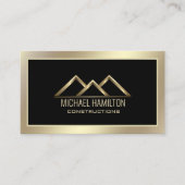 Berufliches, reales Anwesen-Konstruktionslogo Visitenkarte (Vorderseite)