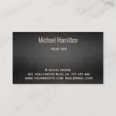 Berufliches, reales Anwesen-Konstruktionslogo Visitenkarte (Rückseite)