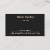 Berufliches reales Anwesen Visitenkarte (Rückseite)