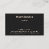 Berufliches reales Anwesen Visitenkarte (Rückseite)