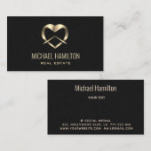 Berufliches reales Anwesen Visitenkarte (Vorne/Hinten)